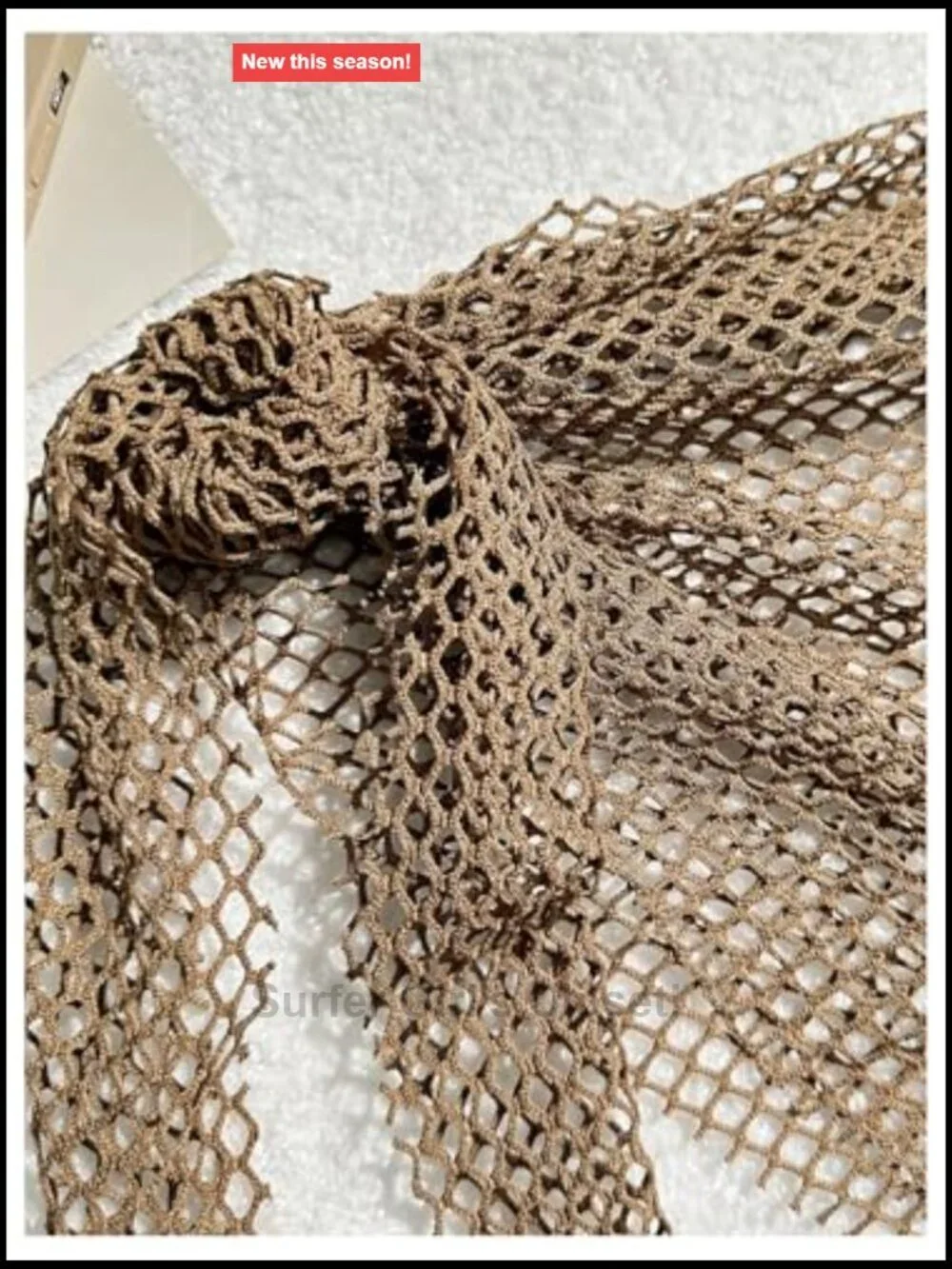 Fishnet Sarong Coverup Sheer Mesh Tie Swimsuit Wrap Beach Skirt Cover Up for